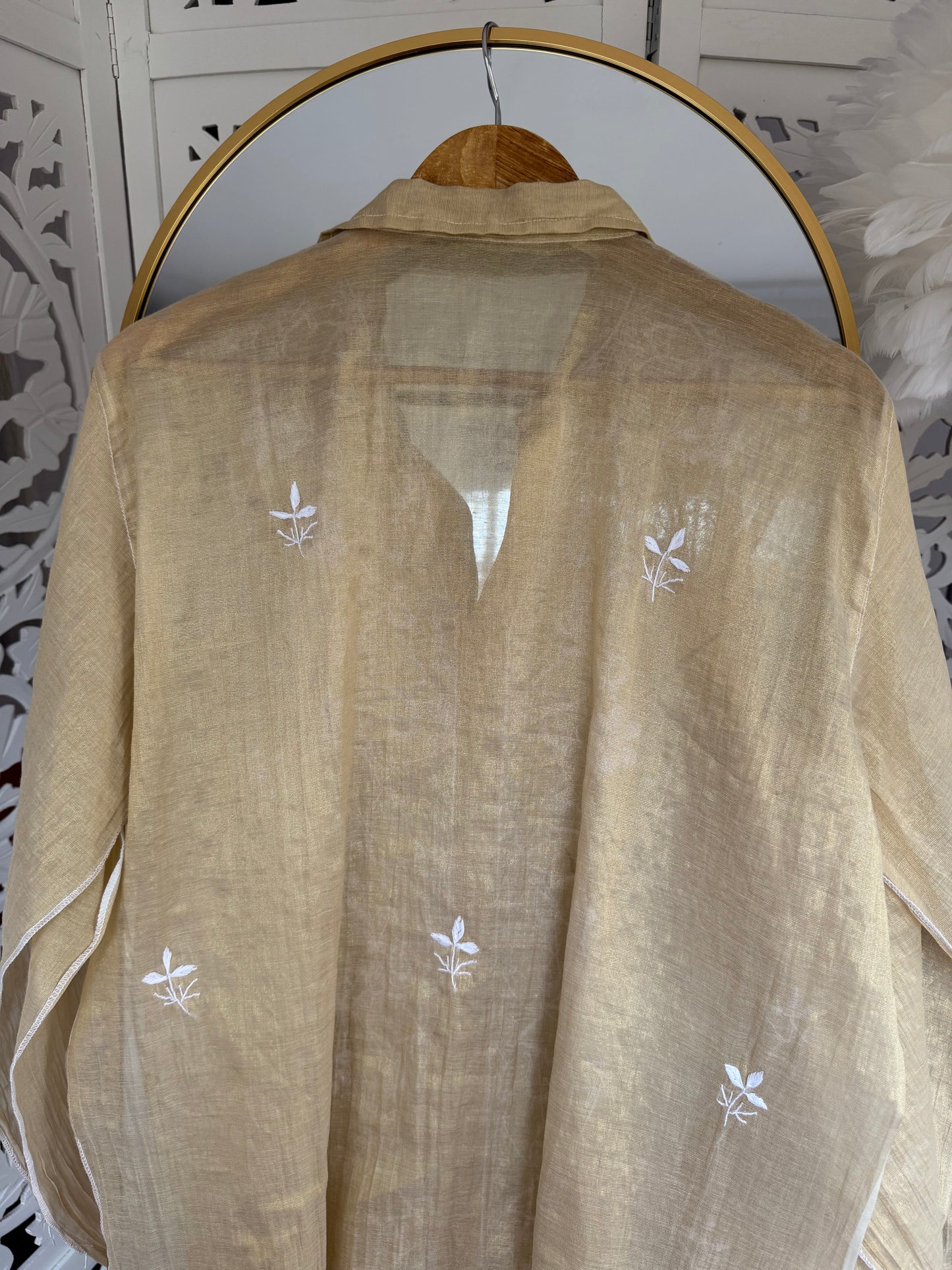 INARA CHIKANKARI TISSUE CO-ORD SET
